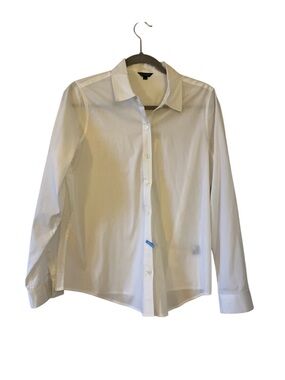 Bogari Designed in Italy Classic White Button Down Shirt Size L